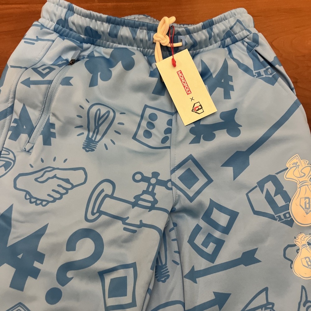 NWT Men's Small Baseball Lifestyle 101 Grand Slam Collector Joggers Monopoly